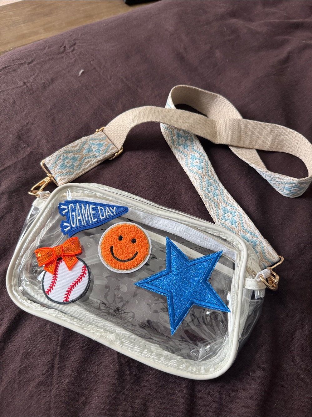 Game Day Clear Crossbody Bag